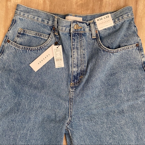 NWT TOPSHOP BAGGY JEANS - Picture 3 of 6